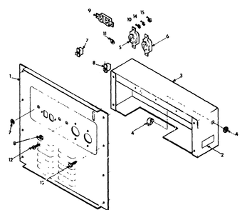 Replacement Parts - Receptacle Panel Diagram and Parts List for 8928-1-4W115A  Briggs and Stratton Generator